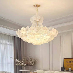 Kroonluchter Franse Cluster Glas Bloemblaadje