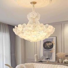 Kroonluchter Franse Cluster Glas Bloemblaadje