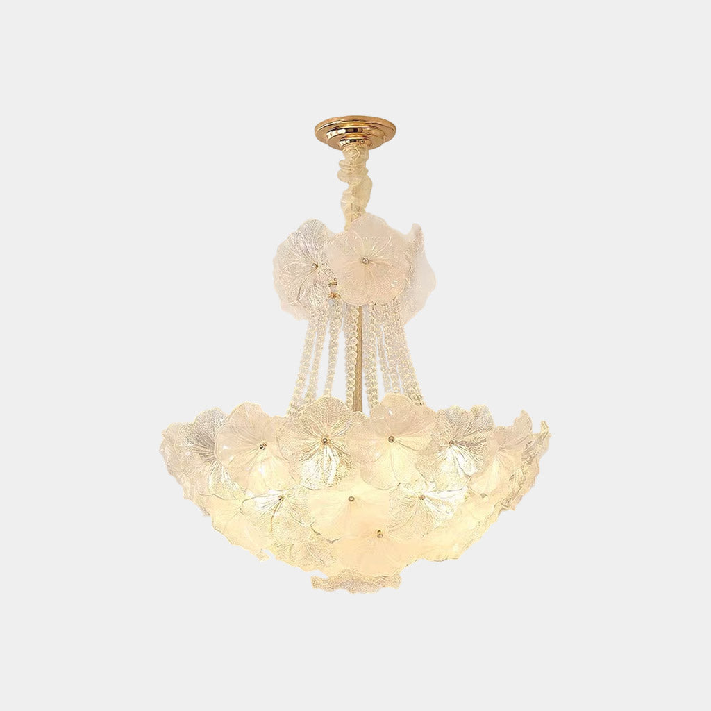 Kroonluchter Franse Cluster Glas Bloemblaadje