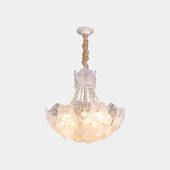 Chandelier French Cluster Glass Flower Petal