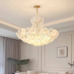 Kroonluchter Franse Cluster Glas Bloemblaadje