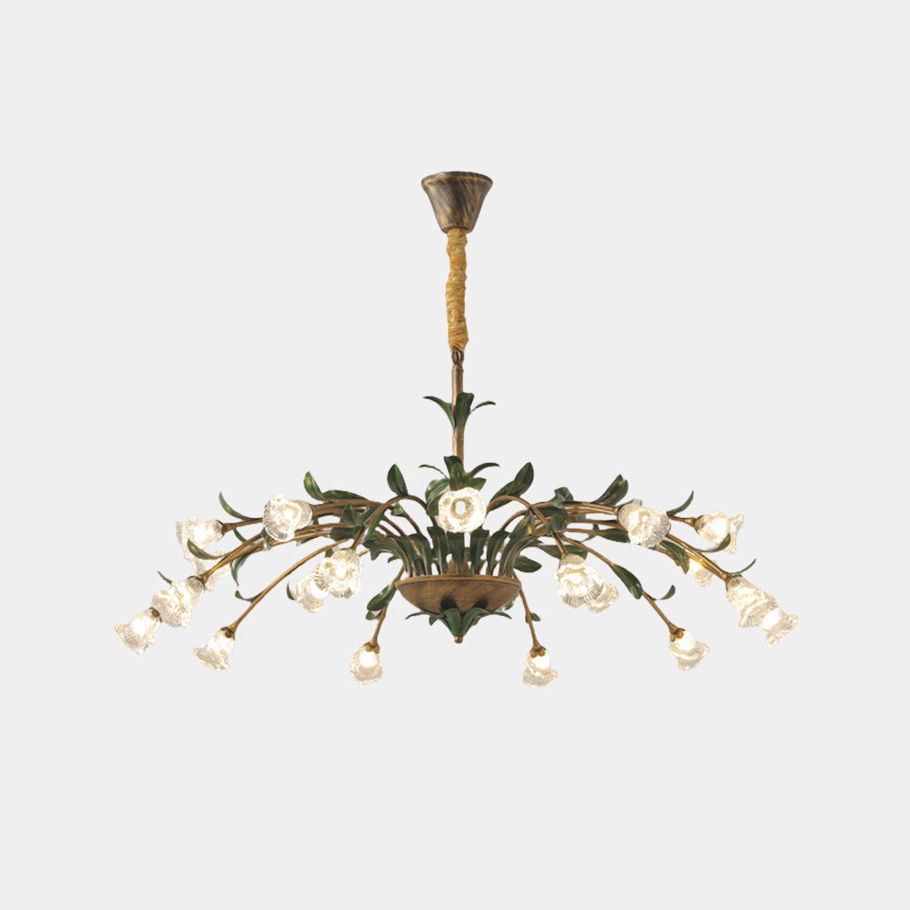 Chandelier French Glass Flower