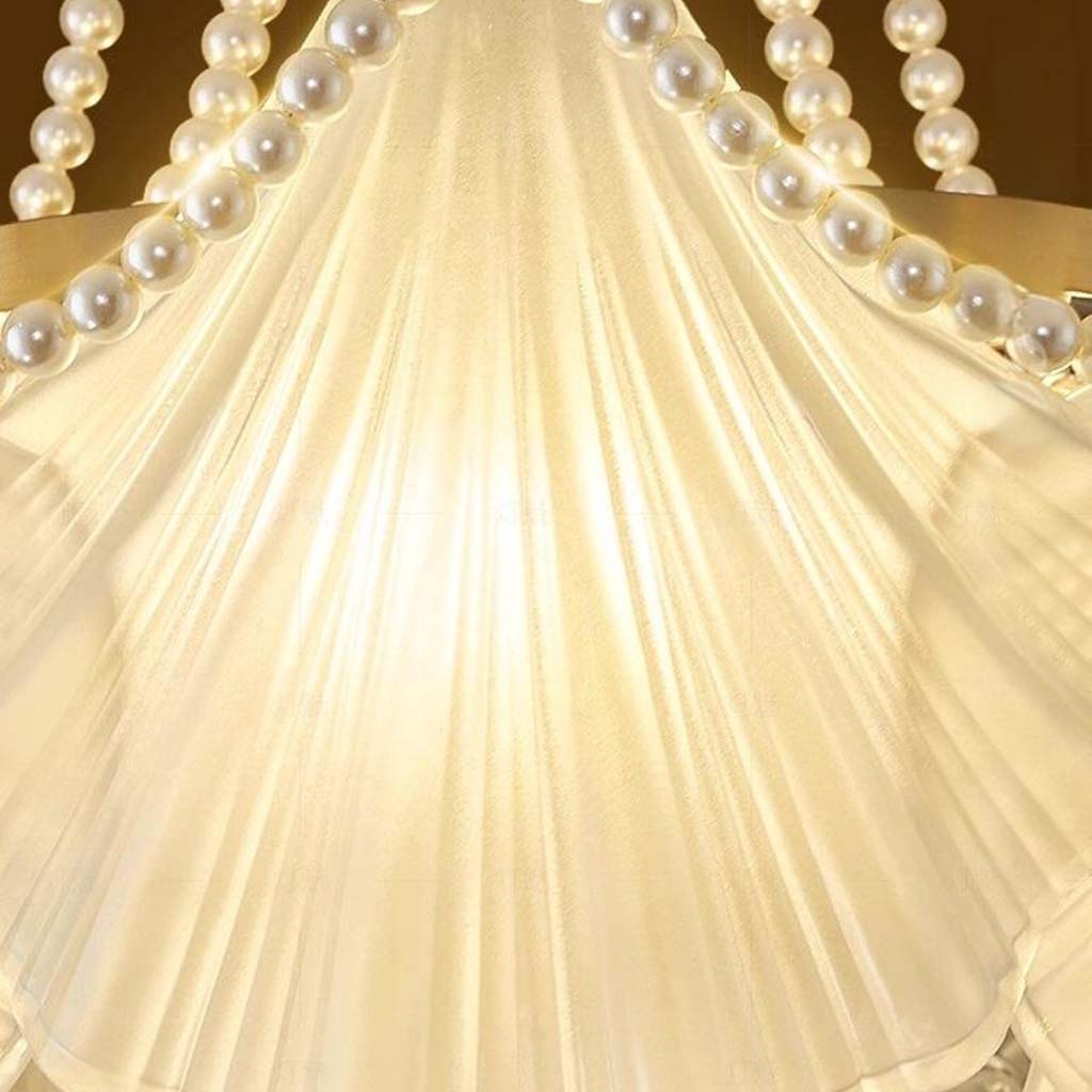 Chandelier French Romantic Tiered Glass Scallop Shell-Detail