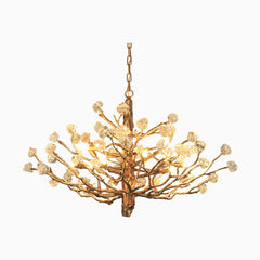 Chandelier Gemstone Brass Tree Branch