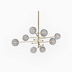 Chandelier Geometric Clear Glass Ball Bubble 8 Lights