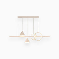 Chandelier Geometric Linear LED White