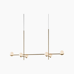 Chandelier Glass Ball Gold 3 Heads