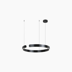 Chandelier Hanging Circular 1 Ring Black