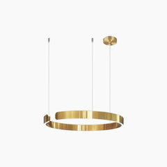 Chandelier Hanging Circular 1 Ring Gold