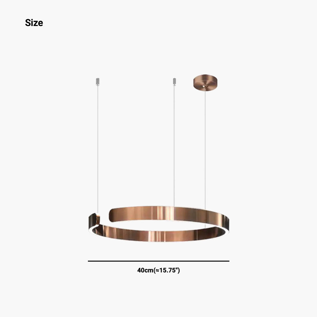 Chandelier Hanging Circular 1 Ring Size
