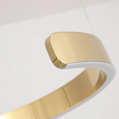 Chandelier Hanging Circular Gold