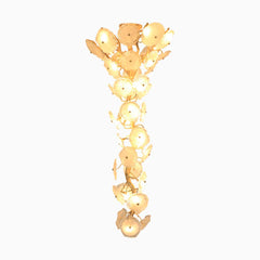 Chandelier High Ceiling Brass Branch
