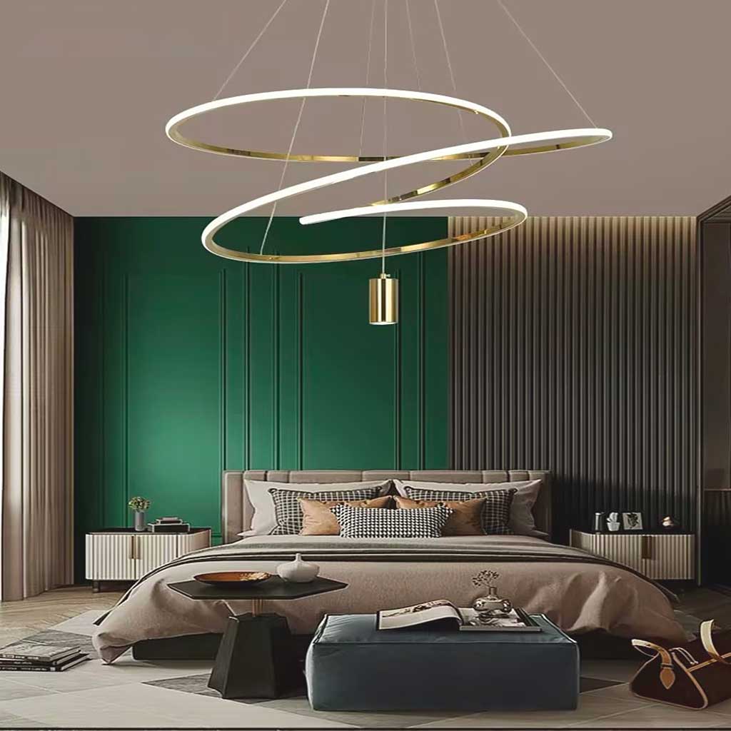 Chandelier Irregular Ring Chic Orbit Circle Bedroom