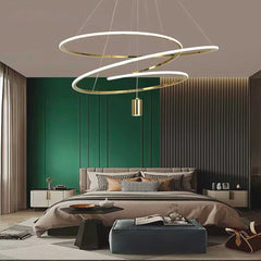 Chandelier Irregular Ring Chic Orbit Circle Bedroom