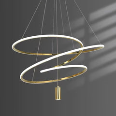 Chandelier Irregular Ring Chic Orbit Circle Detail