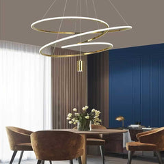 Chandelier Irregular Ring Chic Orbit Circle Dining Room