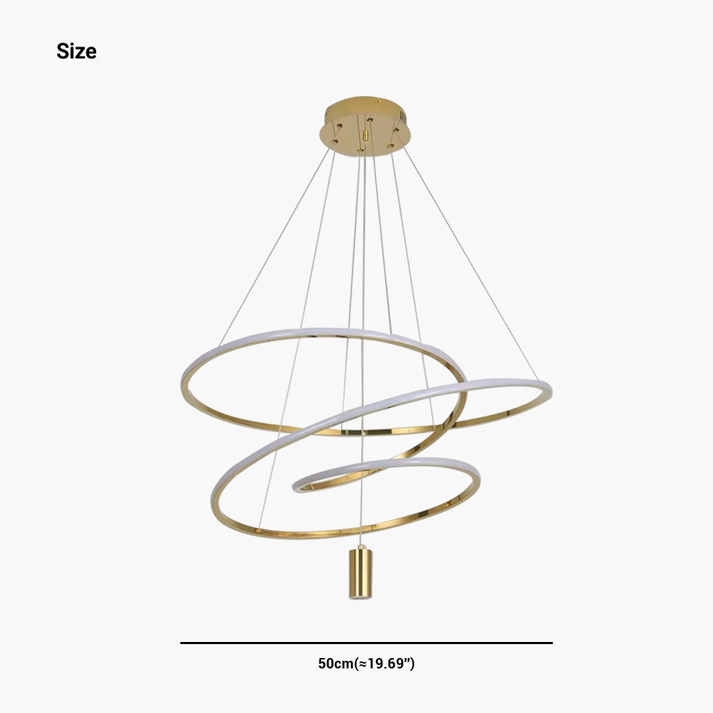 Chandelier Irregular Ring Chic Orbit Circle Size