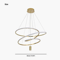 Chandelier Irregular Ring Chic Orbit Circle Size