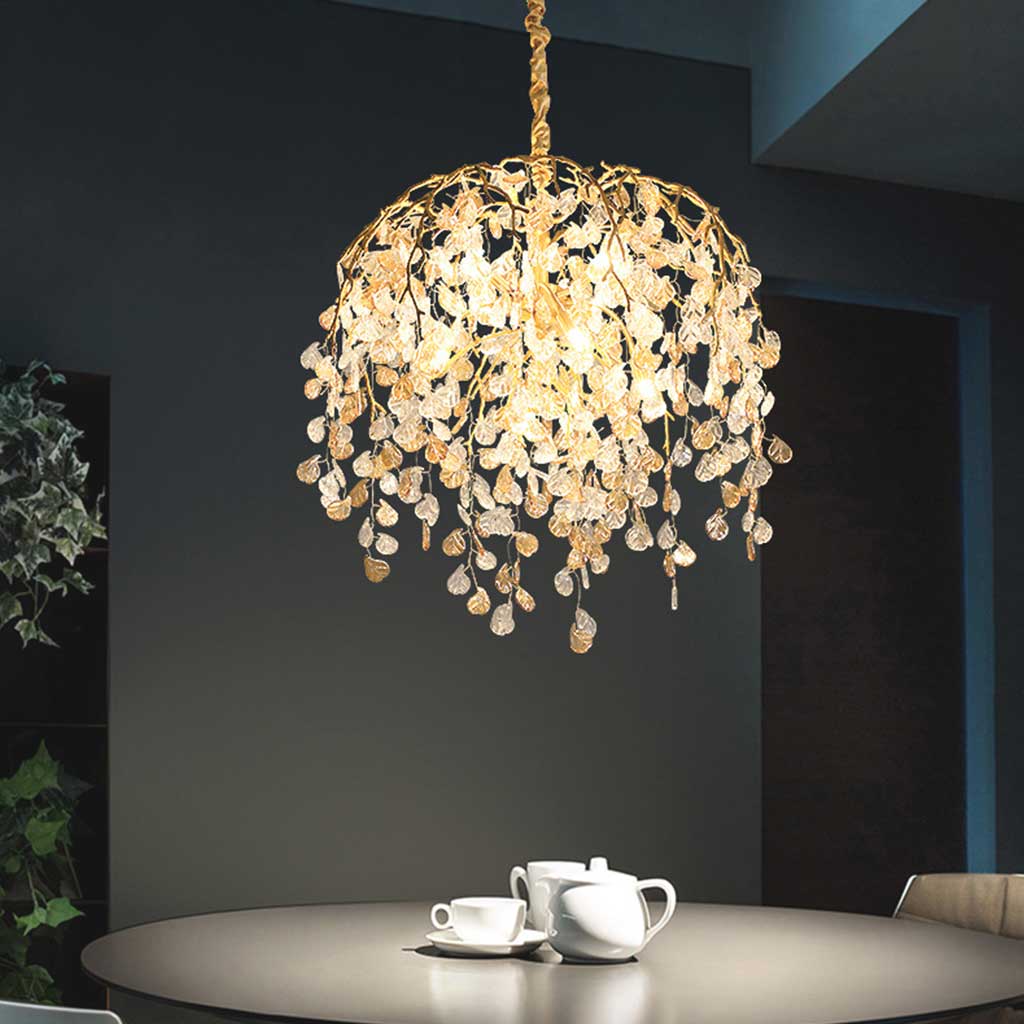 Chandelier Leaf Arch Branch Dining Table