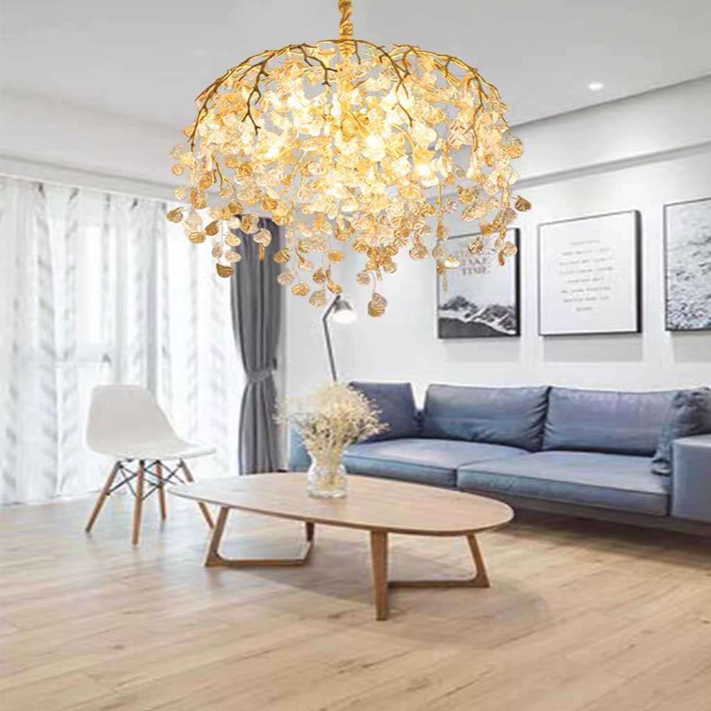 Chandelier Leaf Arch Branch Living Room