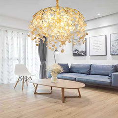 Chandelier Leaf Arch Branch Living Room