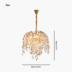 Chandelier Leaf Arch Branch Size