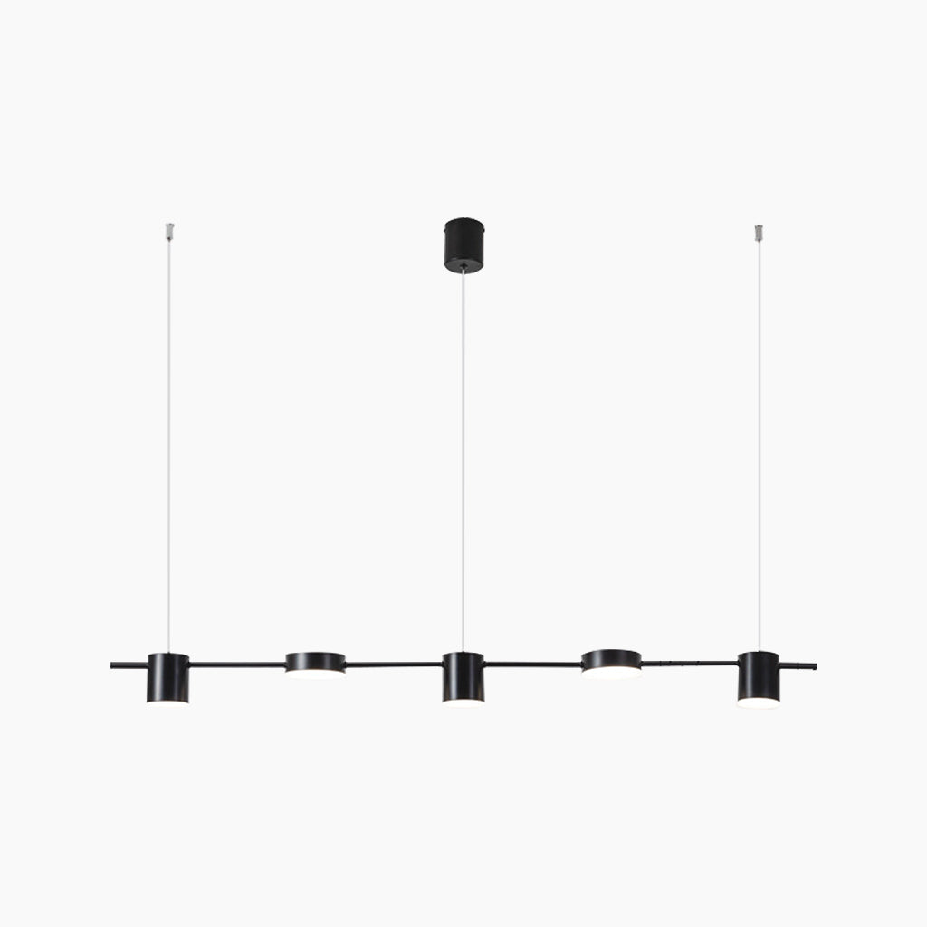 Chandelier Linear 5 Light Black