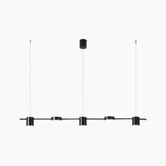 Chandelier Linear 5 Light Black