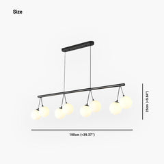 Chandelier Linear Glass Ball Cherry Size