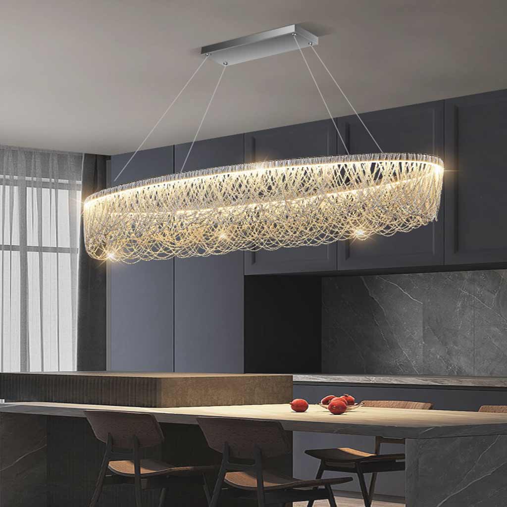 Chandelier Luxury Aluminum Chain Tassel Dining Room