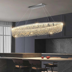 Chandelier Luxury Aluminum Chain Tassel Dining Room