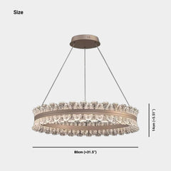 Chandelier Luxury LED Ring Size