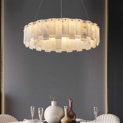 Chandelier Luxury Round / Rectangle Marble Alabaster