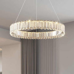Chandelier Luxury Round Ring Crystal LED Room