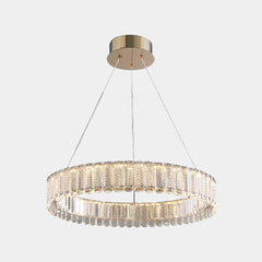 Chandelier Luxury Round Ring Crystal LED