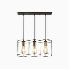 Chandelier Metal Frame 3 Heads Cylindrical