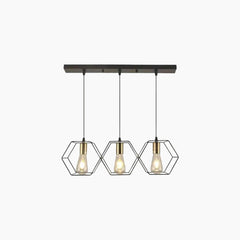 Chandelier Metal Frame 3 Heads Hexagonal