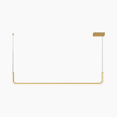 Chandelier Metal Linear LED Single Gold