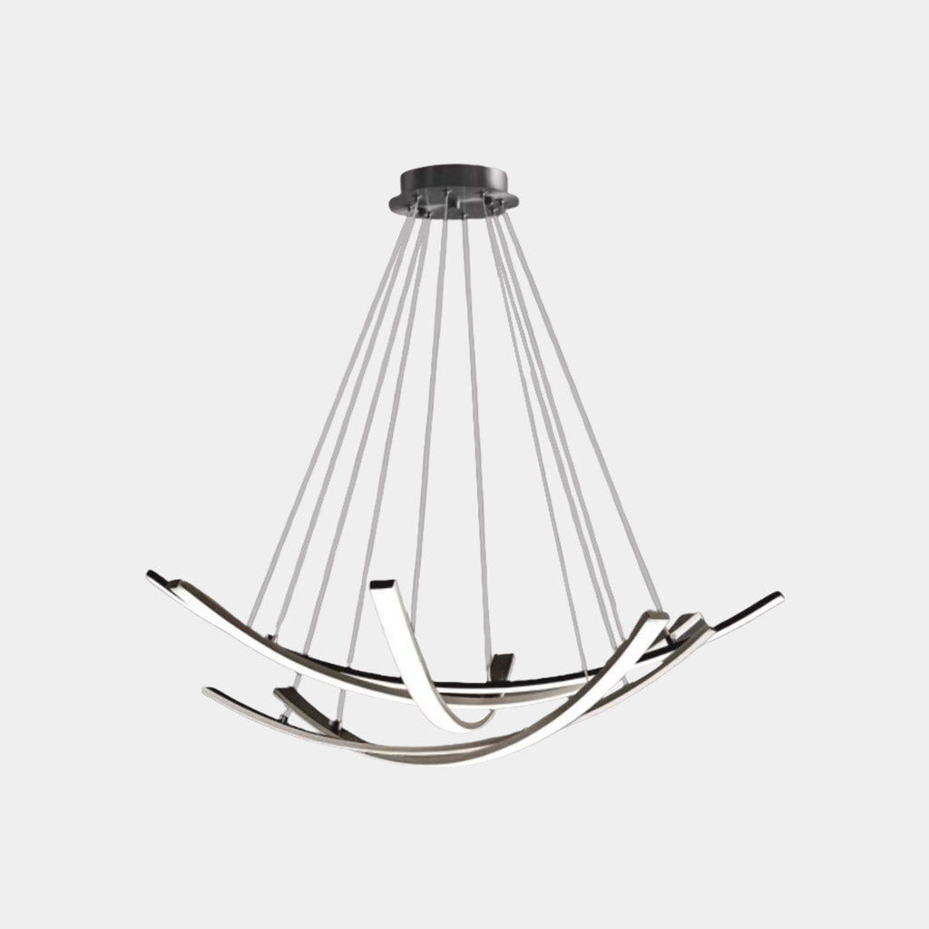 Chandelier Minimalist Brass Arc Curved