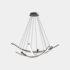 Chandelier Minimalist Brass Arc Curved