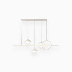 Chandelier Minimalist Geometric Linear LED White