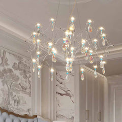 Chandelier Mira Quasar Starry Colored Crystal LED