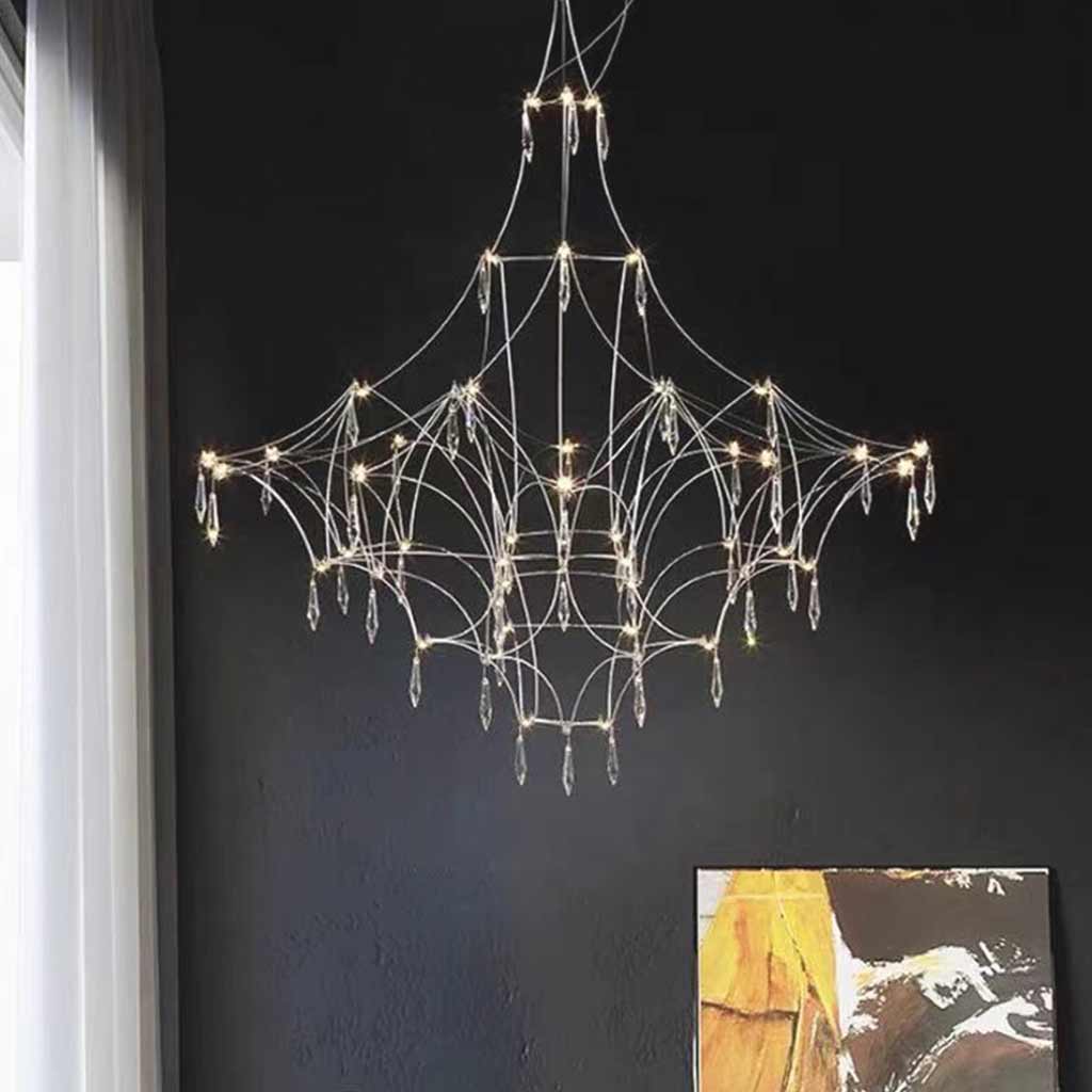Mira Firefly Crystal Cube LED Chandelier | VAXLAMP