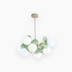 Chandelier Modern Artistic Opal Green 8 Heads