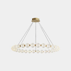 Chandelier Modern Brass Bead Pearl Ring