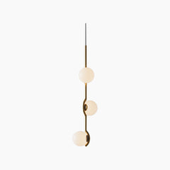 Chandelier Multi Bulb Glass Ball Gold 3 Heads
