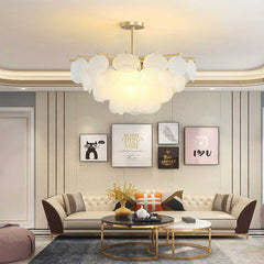 Chandelier Nimbus Round Glass Living Room