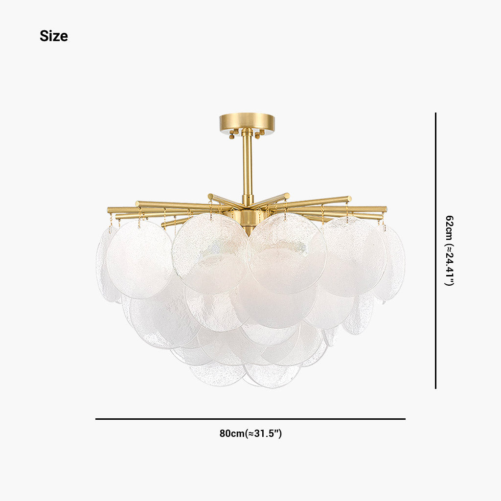 Chandelier Nimbus Round Glass Size