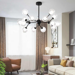 Chandelier Nordic Glass Globe Molecular Living Room