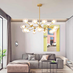 Chandelier Nordic Glass Globe Molecular Room